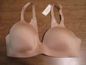 SOMA VANISHING BACK WIRE FREE SOFT TAN BRA 38B